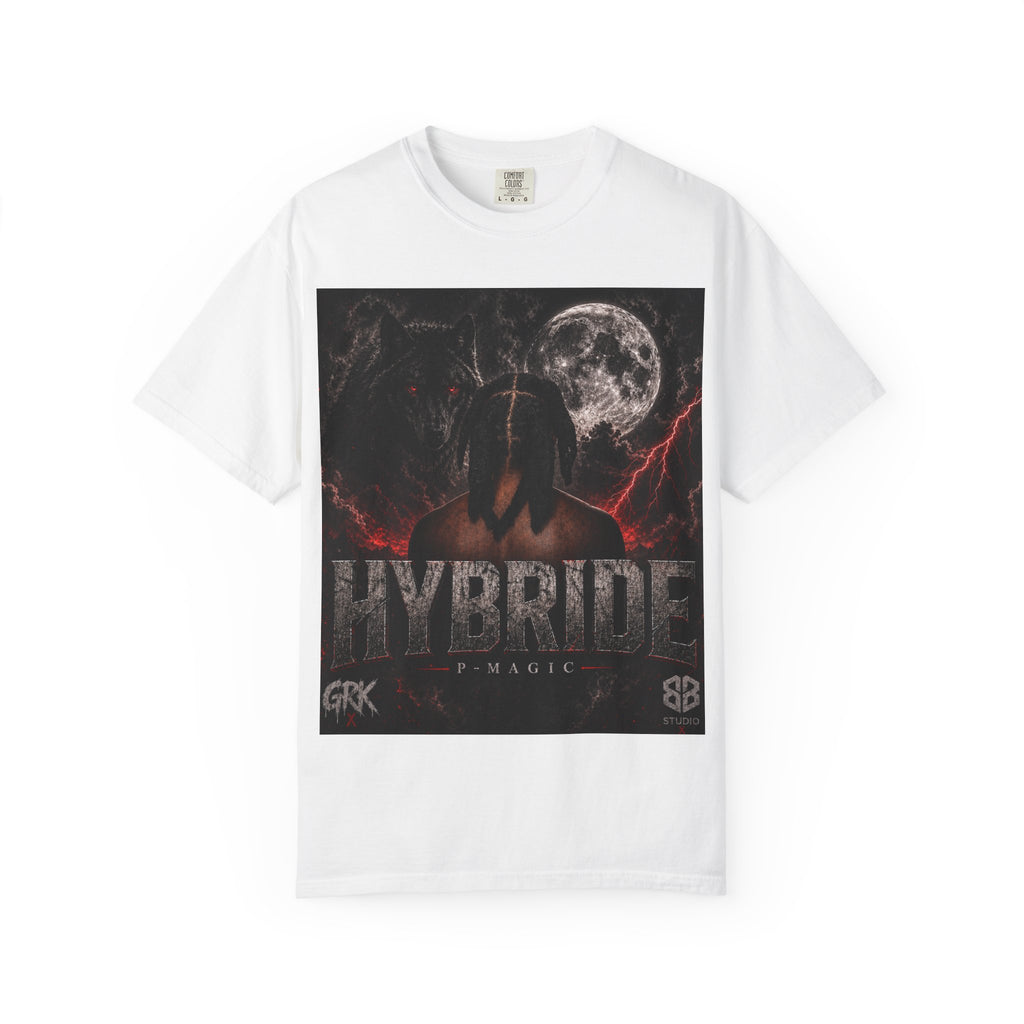 Hybride Graphic T-Shirt — Dark Moon Vaporwave Band Tee