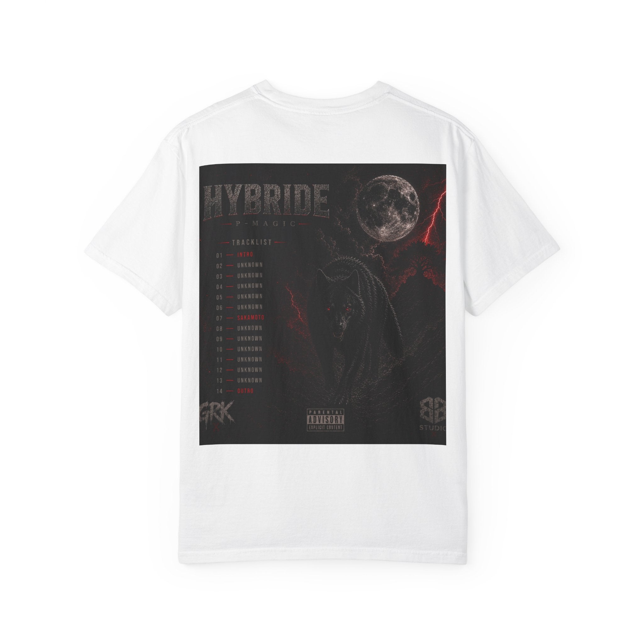 Hybride Graphic T-Shirt — Dark Moon Vaporwave Band Tee